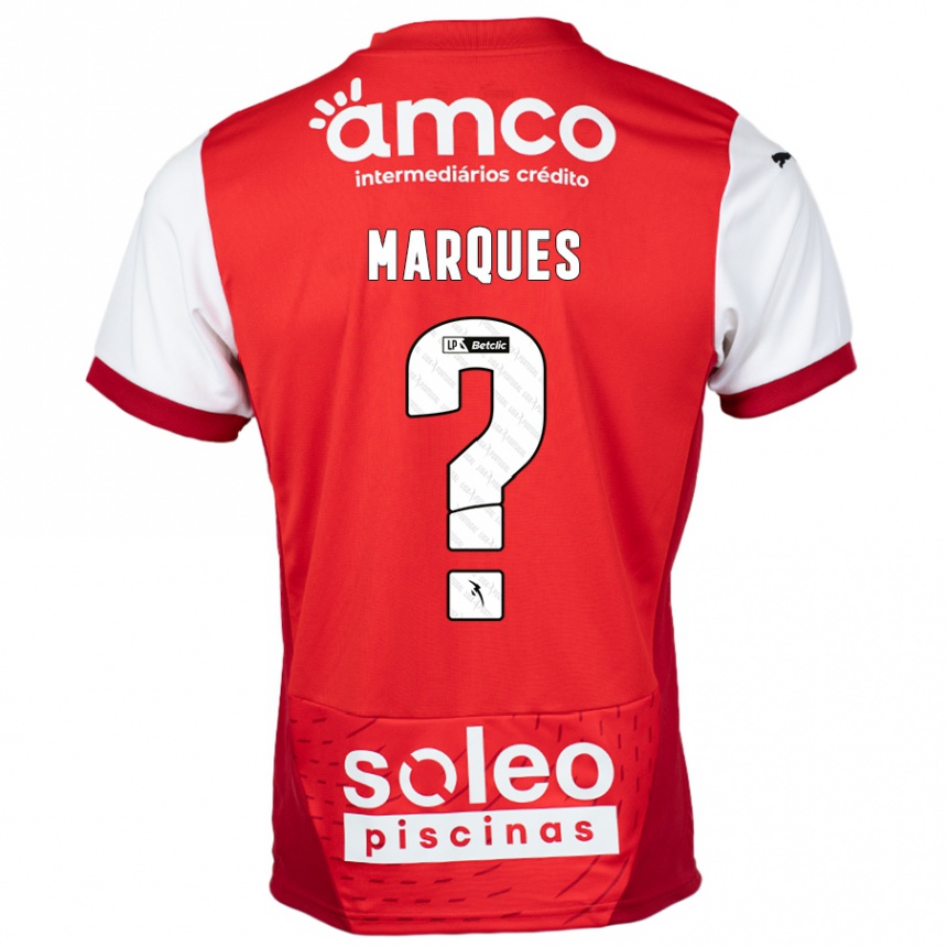 Niño Fútbol Camiseta Rodrigo Marques #0 Rojo Blanco 1ª Equipación 2024/25 México