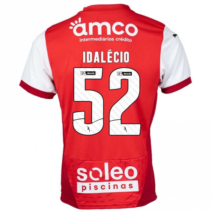 Niño Fútbol Camiseta Idalécio #52 Rojo Blanco 1ª Equipación 2024/25 México