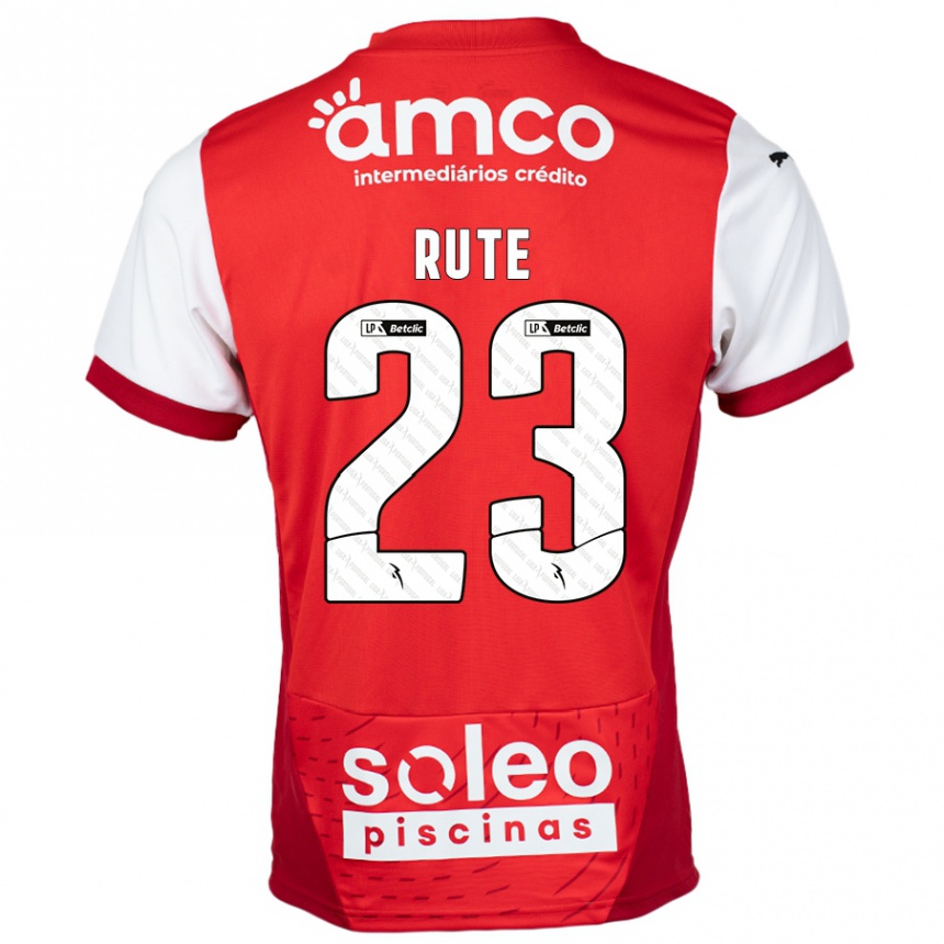 Niño Fútbol Camiseta Ana Rute #23 Rojo Blanco 1ª Equipación 2024/25 México