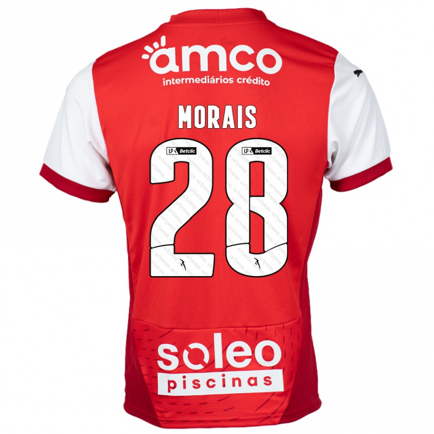 Niño Fútbol Camiseta Patrícia Morais #28 Rojo Blanco 1ª Equipación 2024/25 México