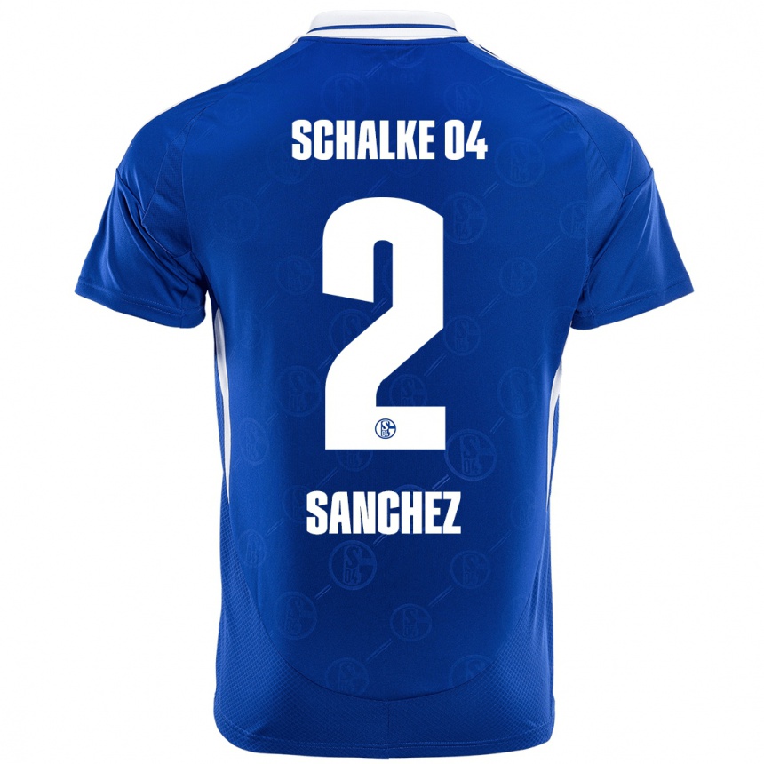 Niño Fútbol Camiseta Felipe Sánchez #2 Azul Real 1ª Equipación 2024/25 México