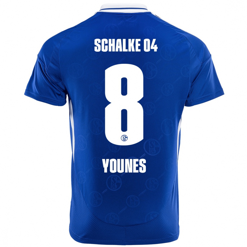 Niño Fútbol Camiseta Amin Younes #8 Azul Real 1ª Equipación 2024/25 México