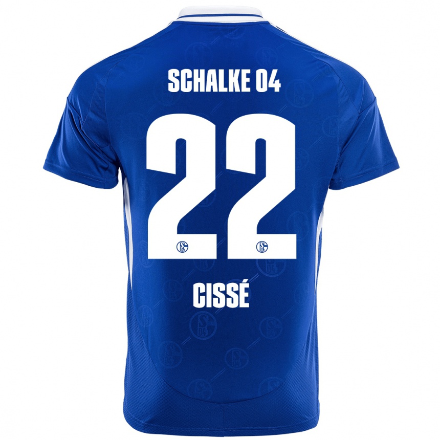 Niño Fútbol Camiseta Ibrahima Cissé #22 Azul Real 1ª Equipación 2024/25 México