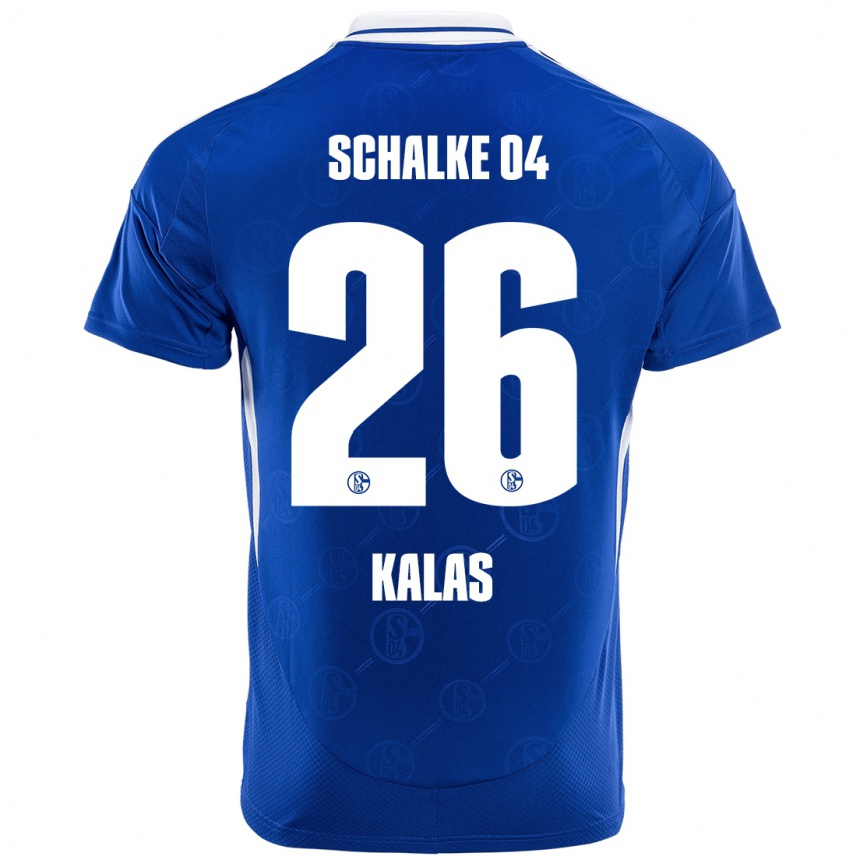 Niño Fútbol Camiseta Tomas Kalas #26 Azul Real 1ª Equipación 2024/25 México