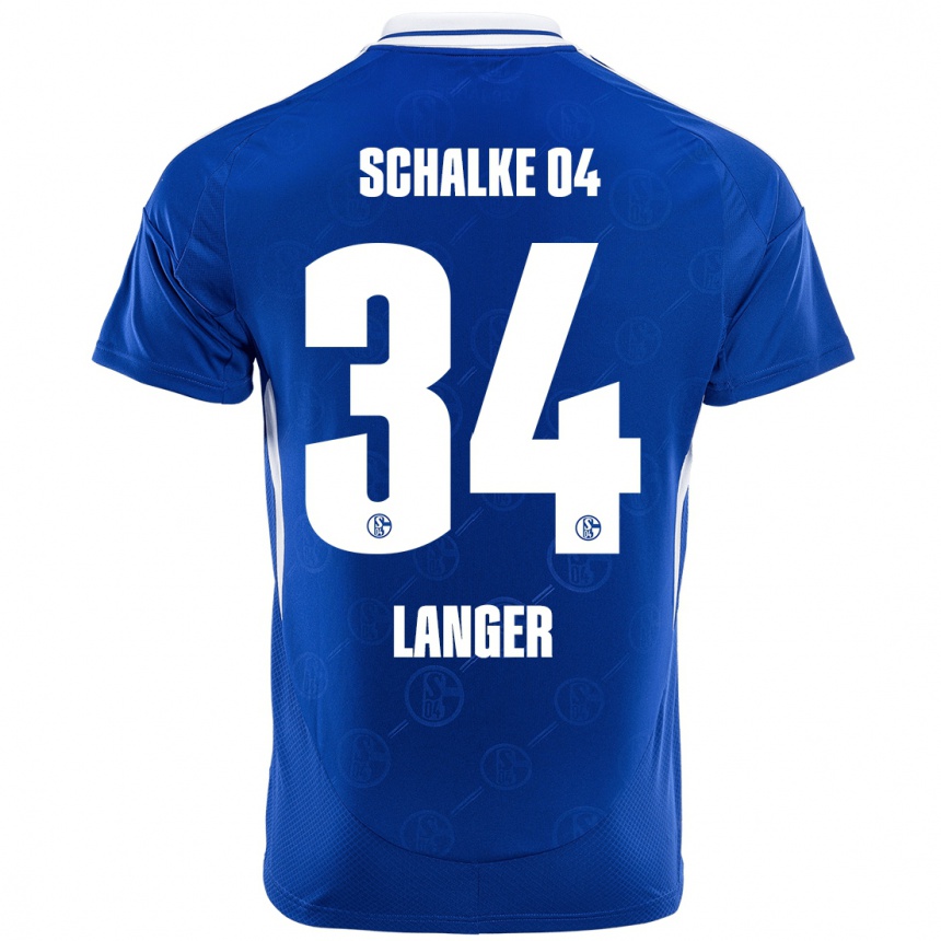 Niño Fútbol Camiseta Michael Langer #34 Azul Real 1ª Equipación 2024/25 México