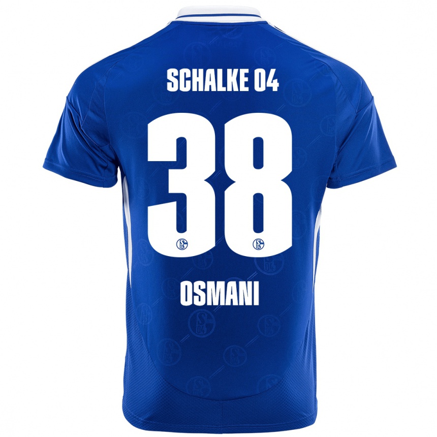 Niño Fútbol Camiseta Tristan Osmani #38 Azul Real 1ª Equipación 2024/25 México