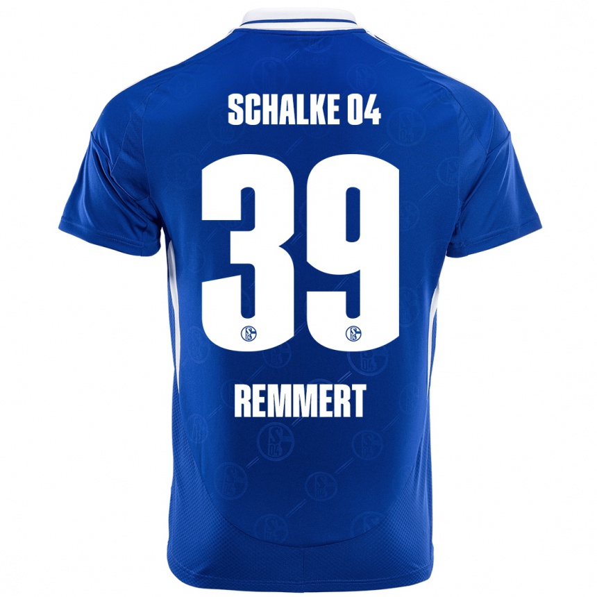 Niño Fútbol Camiseta Peter Remmert #39 Azul Real 1ª Equipación 2024/25 México