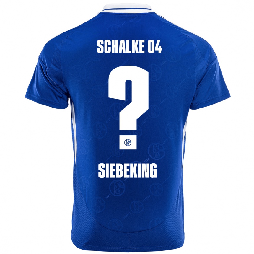 Niño Fútbol Camiseta Johannes Siebeking #0 Azul Real 1ª Equipación 2024/25 México