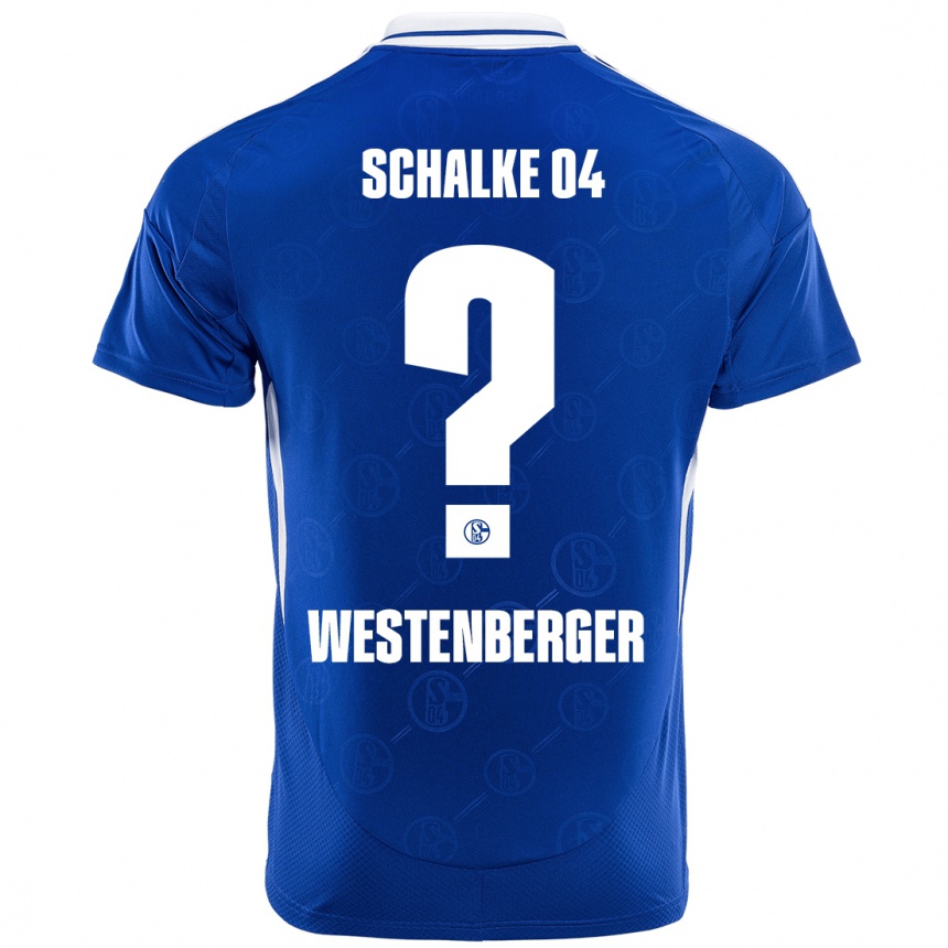 Niño Fútbol Camiseta Noel Westenberger #0 Azul Real 1ª Equipación 2024/25 México