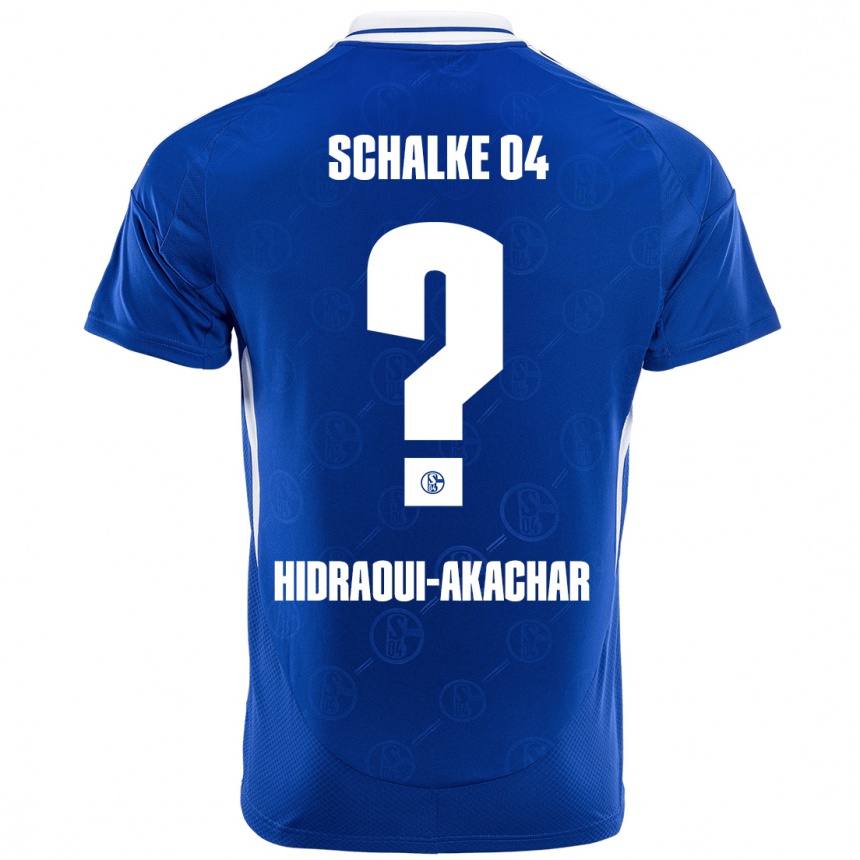 Niño Fútbol Camiseta Yassin Hidraoui-Akachar #0 Azul Real 1ª Equipación 2024/25 México