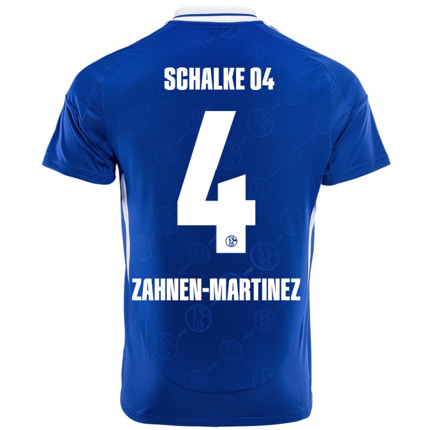 Niño Fútbol Camiseta Pablo Zahnen-Martinez #4 Azul Real 1ª Equipación 2024/25 México