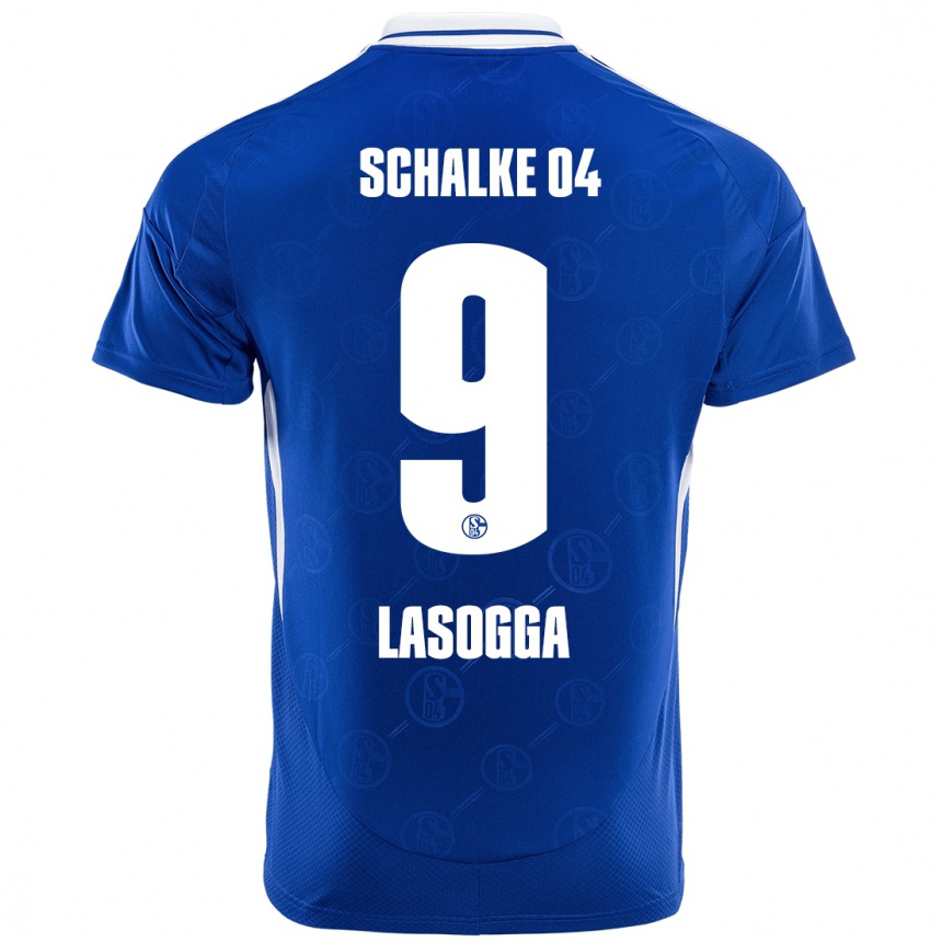 Niño Fútbol Camiseta Pierre-Michel Lasogga #9 Azul Real 1ª Equipación 2024/25 México