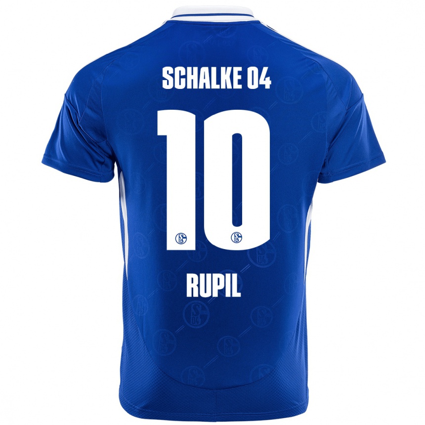 Niño Fútbol Camiseta Timothé Rupil #10 Azul Real 1ª Equipación 2024/25 México