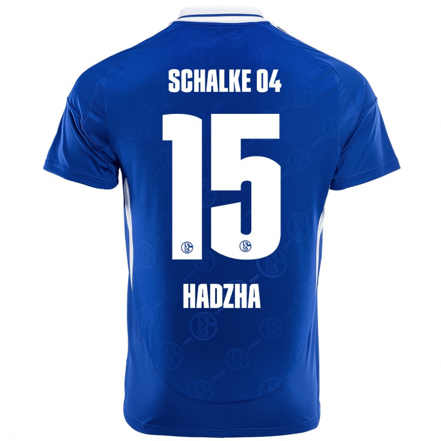 Niño Fútbol Camiseta Nedzhib Hadzha #15 Azul Real 1ª Equipación 2024/25 México