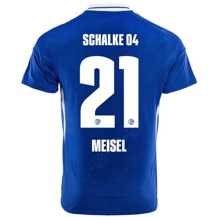 Niño Fútbol Camiseta Kelsey Meisel #21 Azul Real 1ª Equipación 2024/25 México