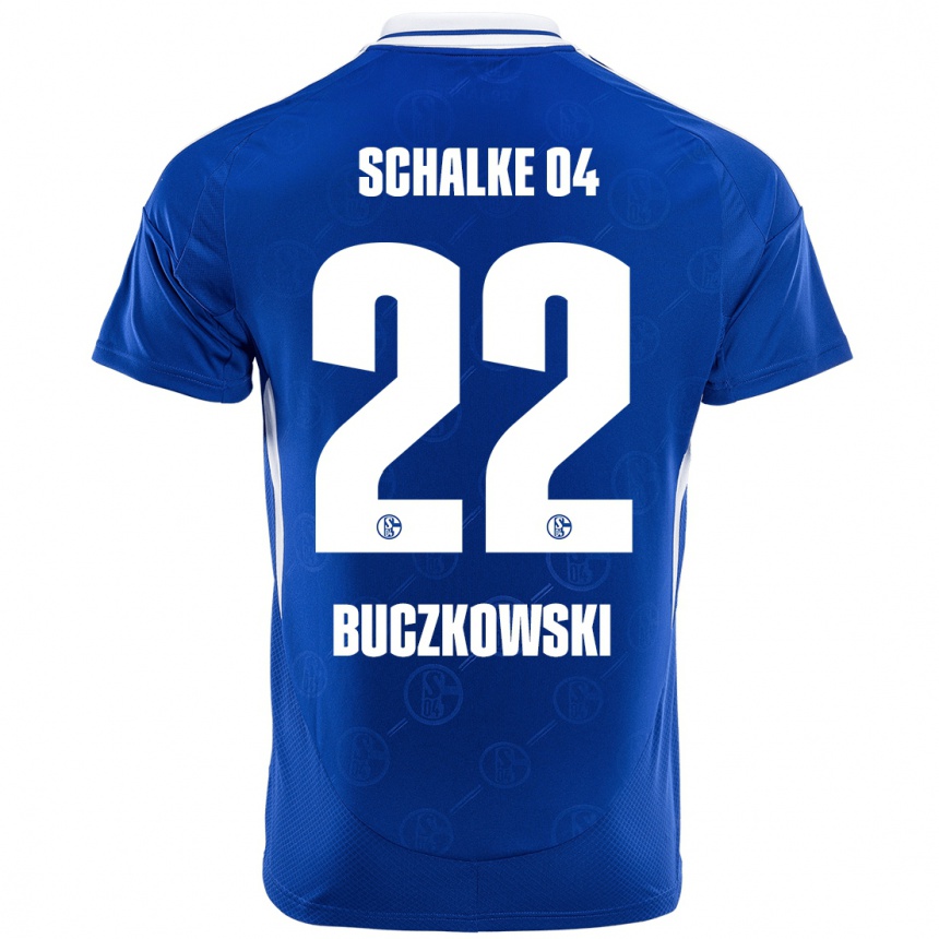 Niño Fútbol Camiseta Philip Buczkowski #22 Azul Real 1ª Equipación 2024/25 México