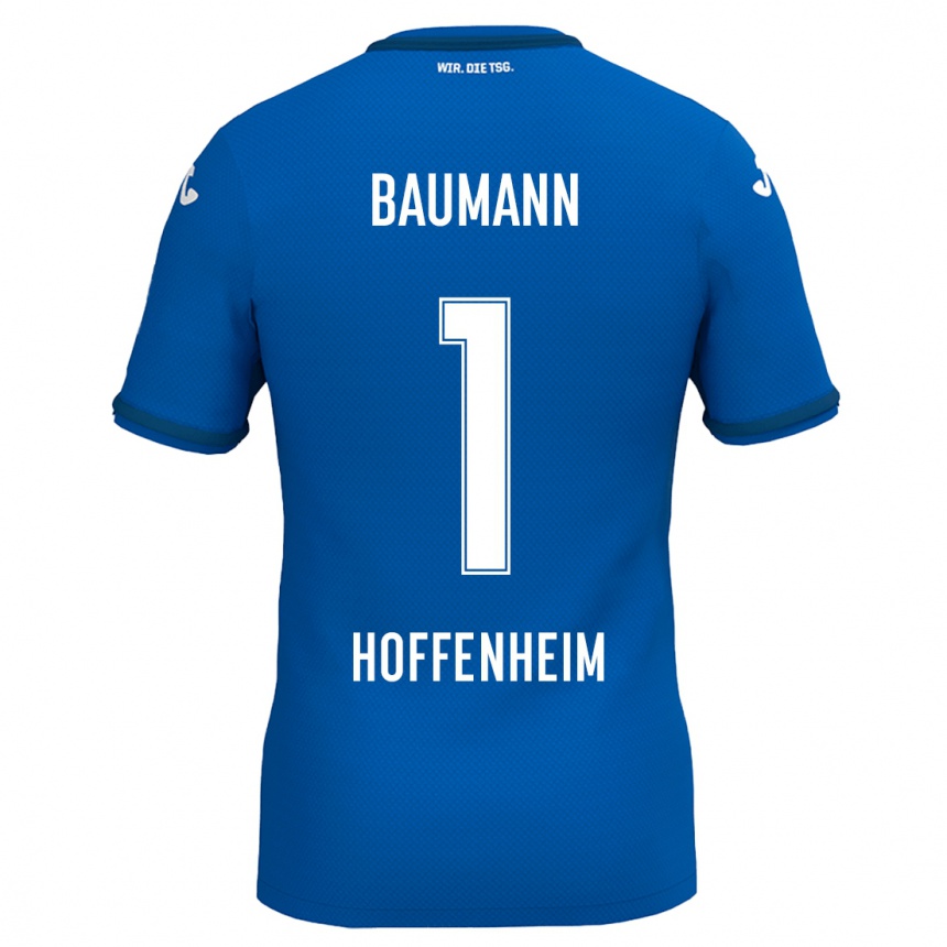 Niño Fútbol Camiseta Oliver Baumann #1 Azul Real 1ª Equipación 2024/25 México