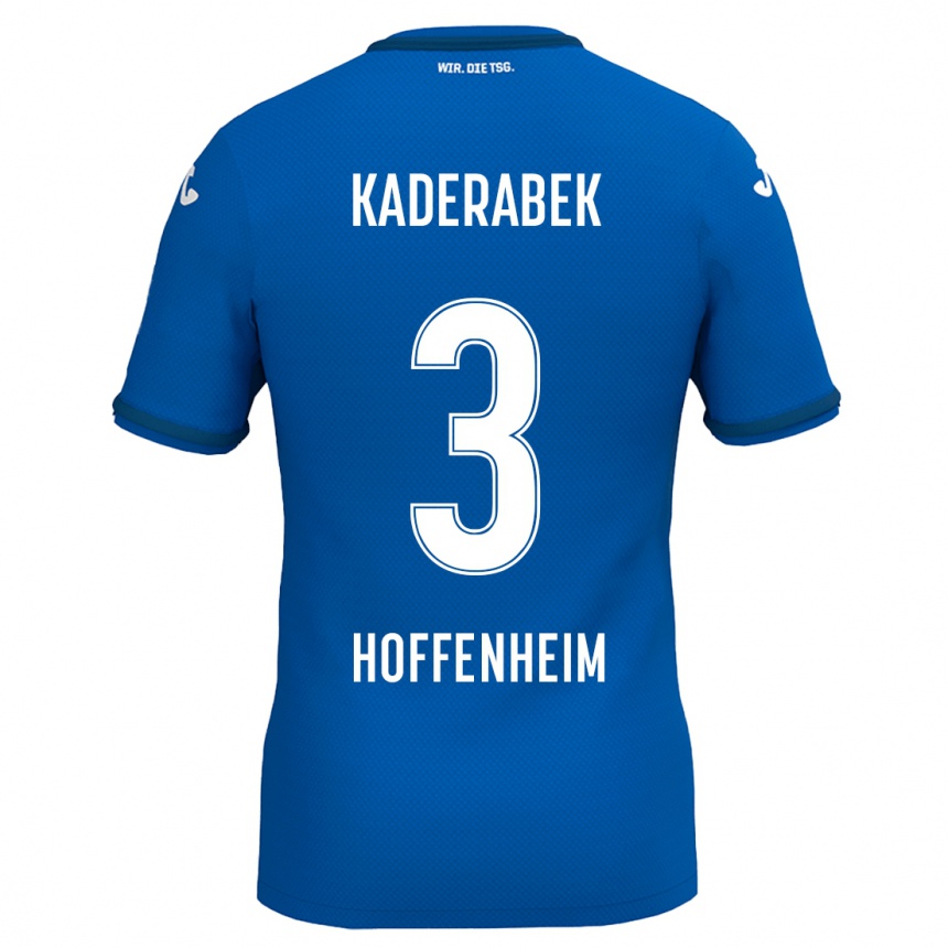 Niño Fútbol Camiseta Pavel Kaderabek #3 Azul Real 1ª Equipación 2024/25 México