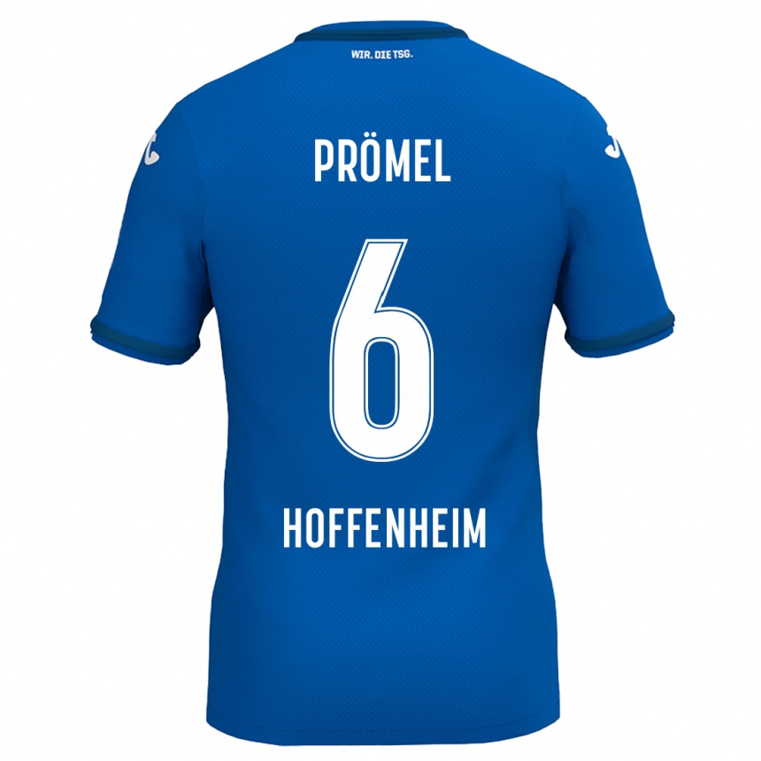 Niño Fútbol Camiseta Grischa Prömel #6 Azul Real 1ª Equipación 2024/25 México