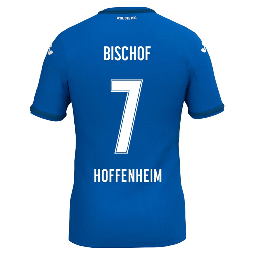 Niño Fútbol Camiseta Tom Bischof #7 Azul Real 1ª Equipación 2024/25 México