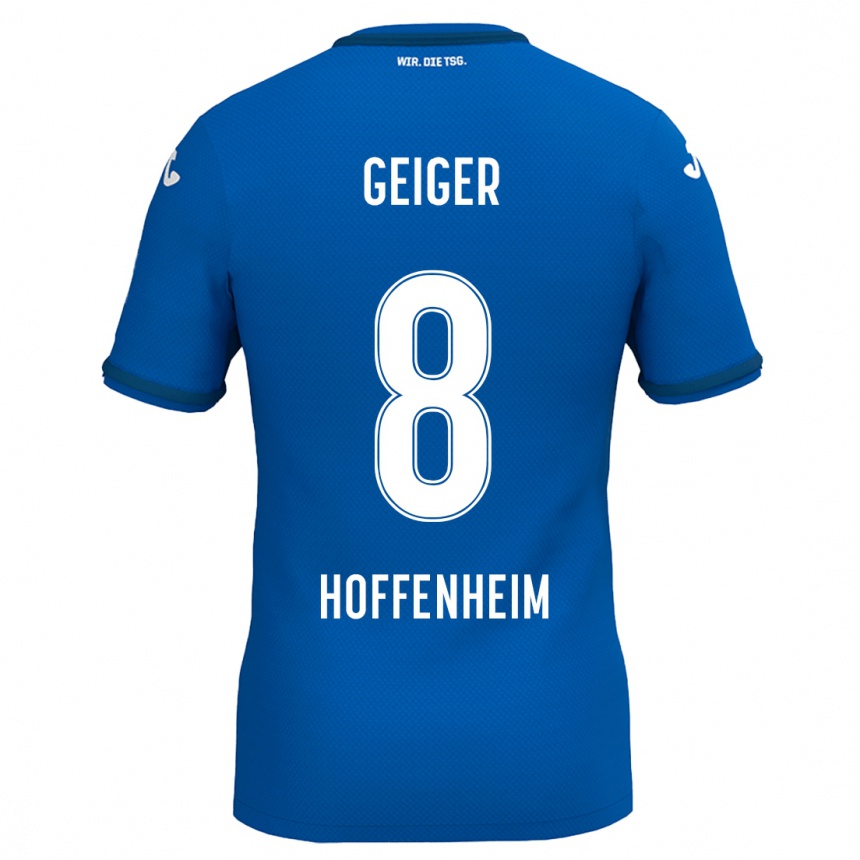 Niño Fútbol Camiseta Dennis Geiger #8 Azul Real 1ª Equipación 2024/25 México