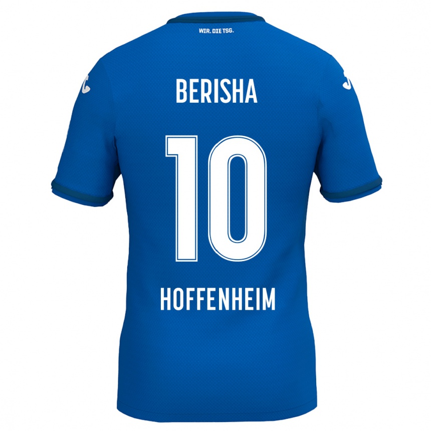 Niño Fútbol Camiseta Mergim Berisha #10 Azul Real 1ª Equipación 2024/25 México