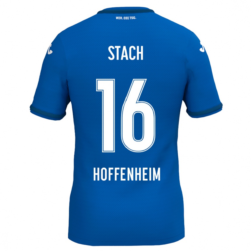 Niño Fútbol Camiseta Anton Stach #16 Azul Real 1ª Equipación 2024/25 México