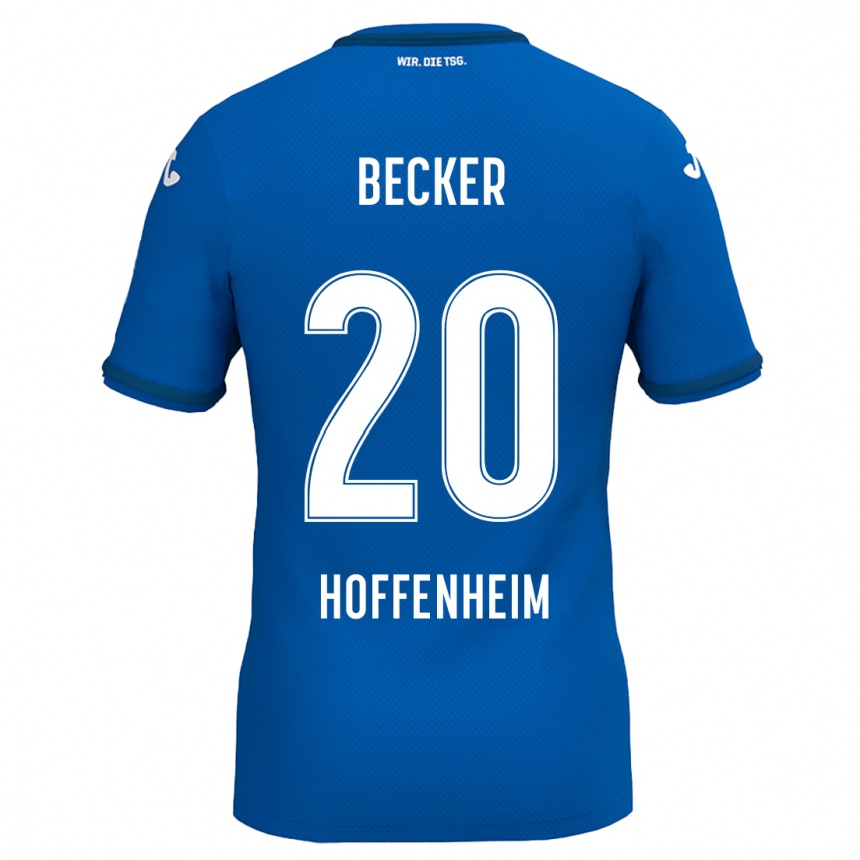 Niño Fútbol Camiseta Finn Ole Becker #20 Azul Real 1ª Equipación 2024/25 México