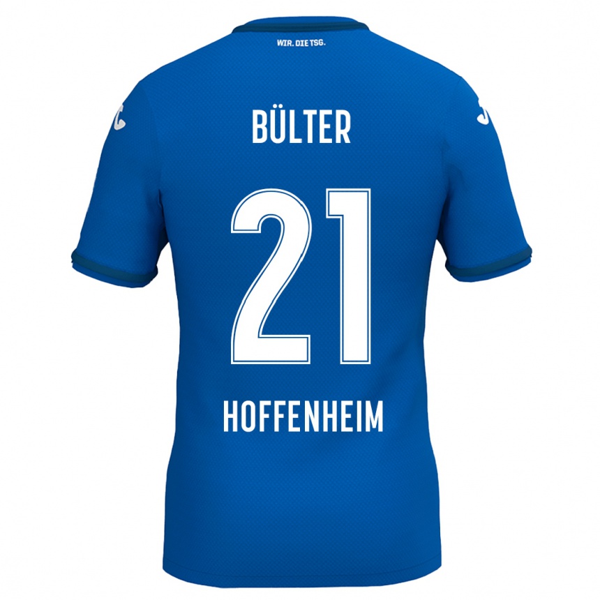 Niño Fútbol Camiseta Marius Bülter #21 Azul Real 1ª Equipación 2024/25 México