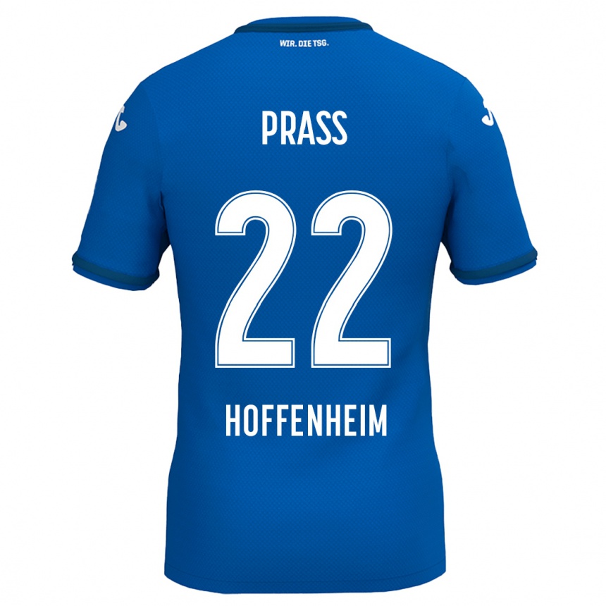 Niño Fútbol Camiseta Alexander Prass #22 Azul Real 1ª Equipación 2024/25 México