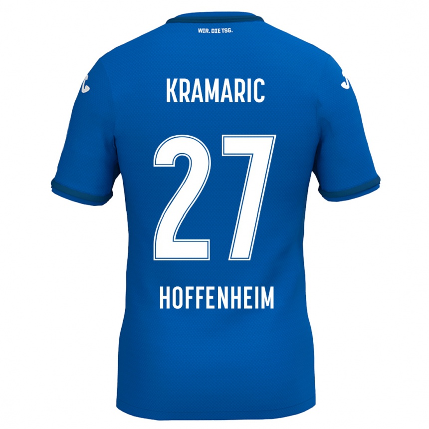 Niño Fútbol Camiseta Andrej Kramaric #27 Azul Real 1ª Equipación 2024/25 México