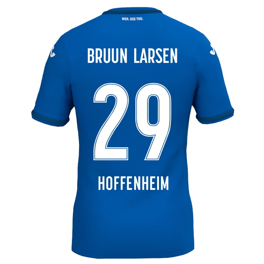 Niño Fútbol Camiseta Jacob Bruun Larsen #29 Azul Real 1ª Equipación 2024/25 México