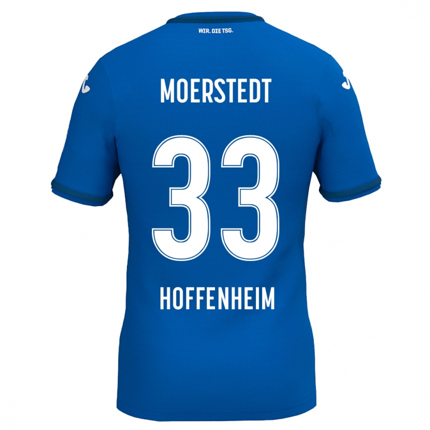 Niño Fútbol Camiseta Max Moerstedt #33 Azul Real 1ª Equipación 2024/25 México