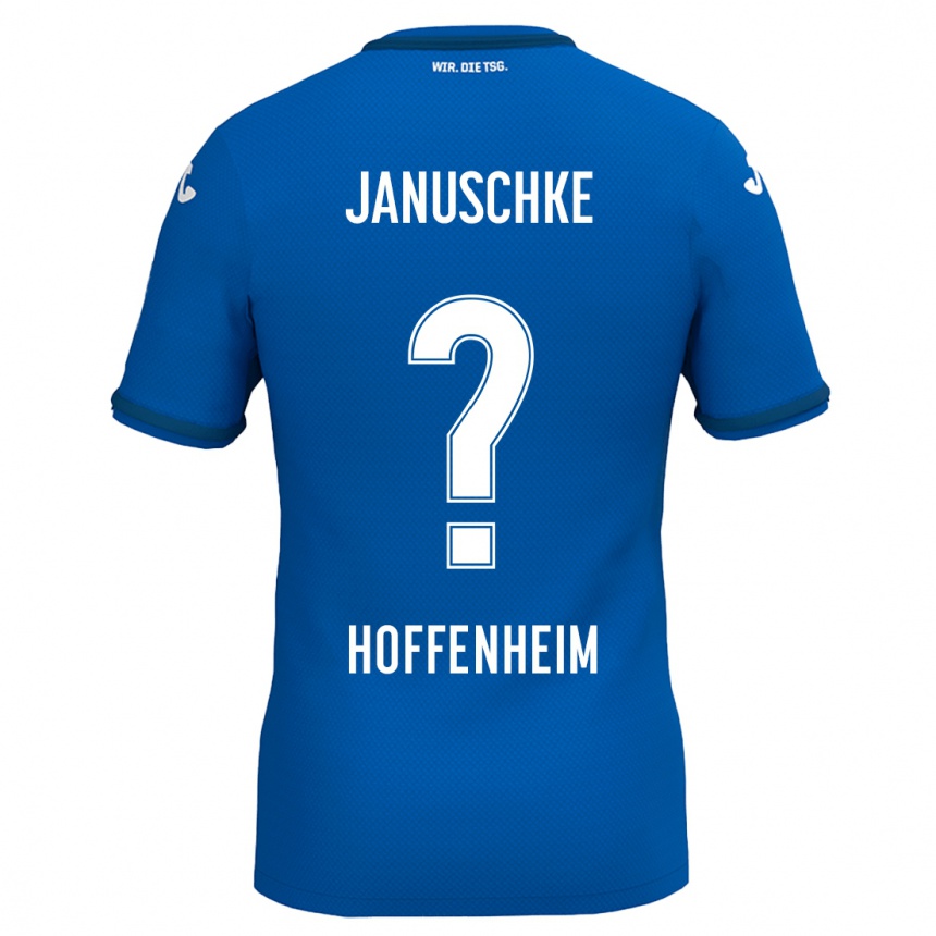 Niño Fútbol Camiseta Tim Januschke #0 Azul Real 1ª Equipación 2024/25 México