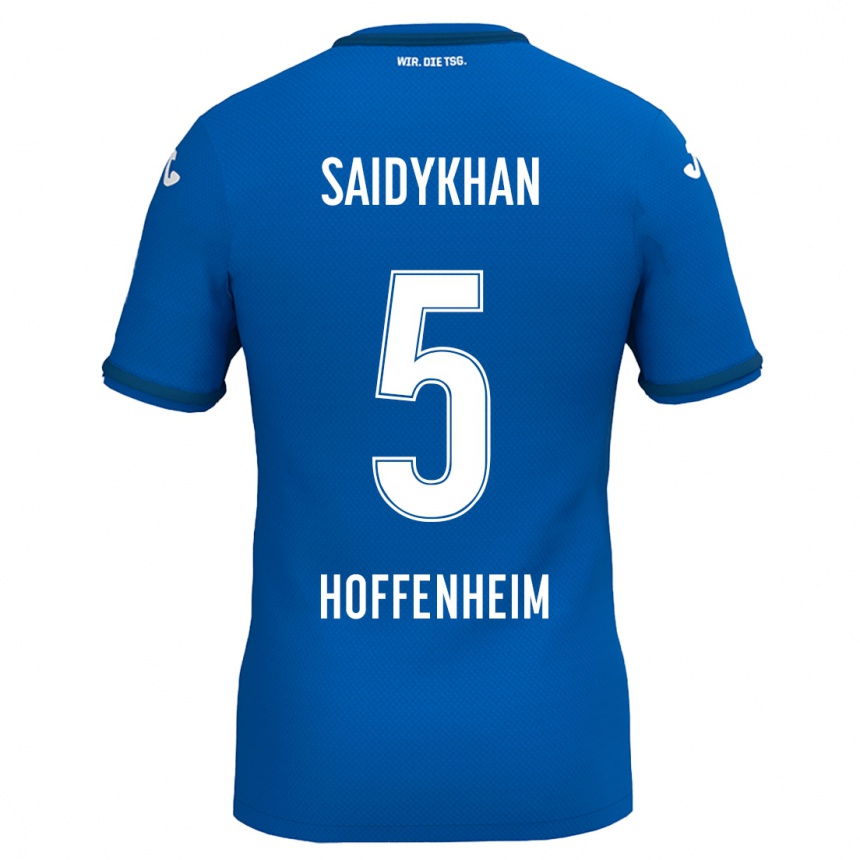 Niño Fútbol Camiseta Ibrahim Saidykhan #5 Azul Real 1ª Equipación 2024/25 México