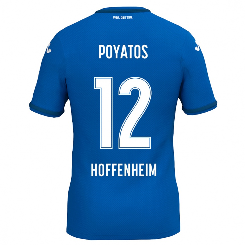 Niño Fútbol Camiseta Miguel Poyatos #12 Azul Real 1ª Equipación 2024/25 México