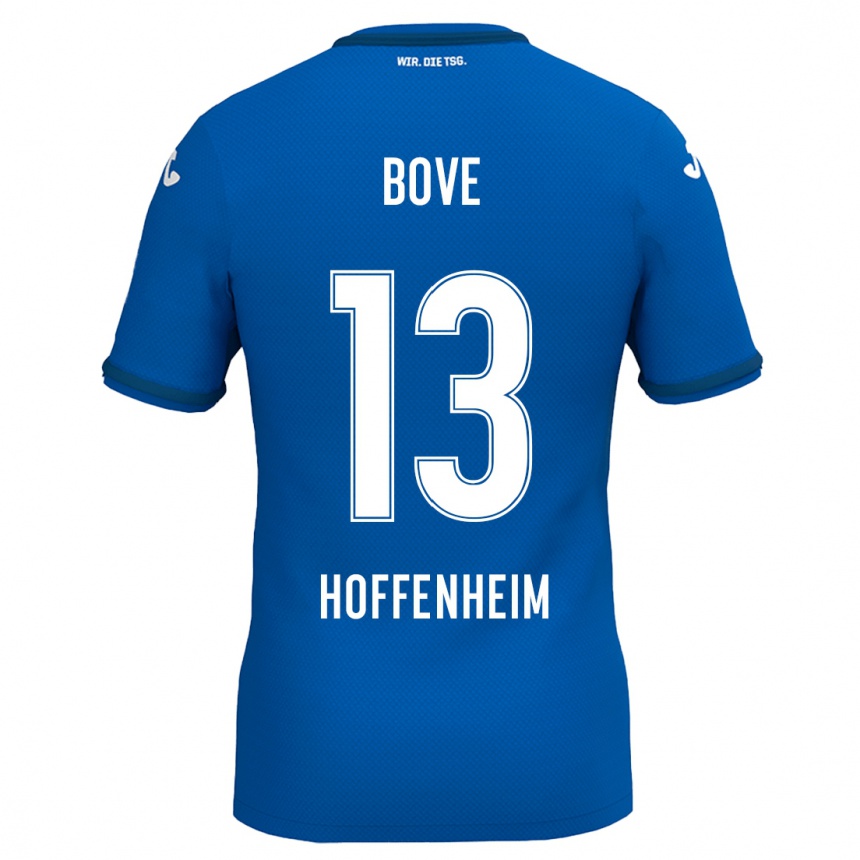 Niño Fútbol Camiseta Nevio Bove #13 Azul Real 1ª Equipación 2024/25 México