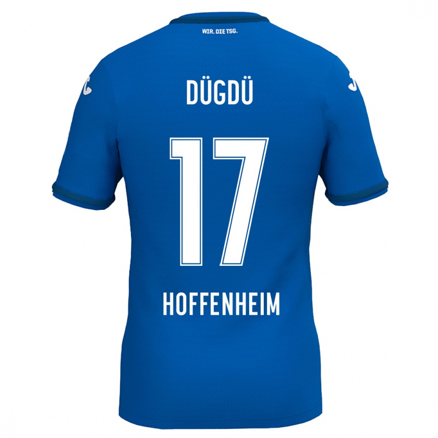 Niño Fútbol Camiseta Tamay Dügdü #17 Azul Real 1ª Equipación 2024/25 México