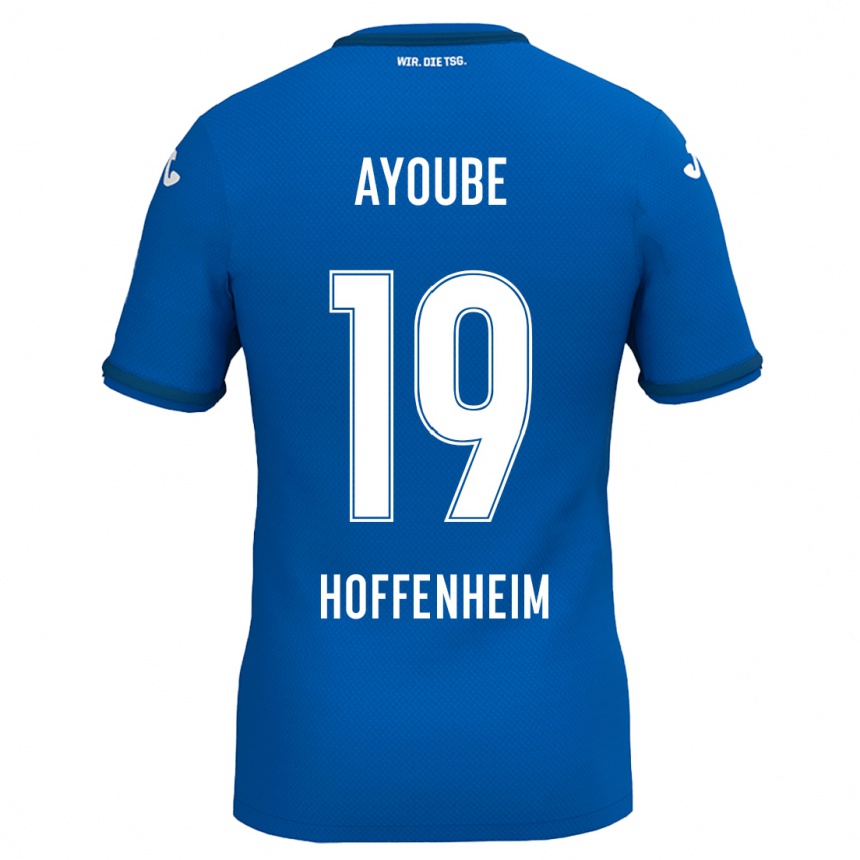 Niño Fútbol Camiseta Ayoube Amaimouni-Echghouyab #19 Azul Real 1ª Equipación 2024/25 México