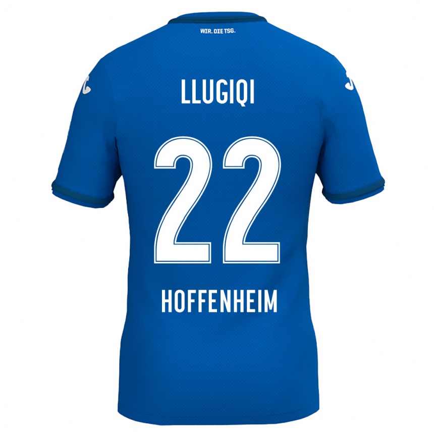 Niño Fútbol Camiseta Arian Llugiqi #22 Azul Real 1ª Equipación 2024/25 México