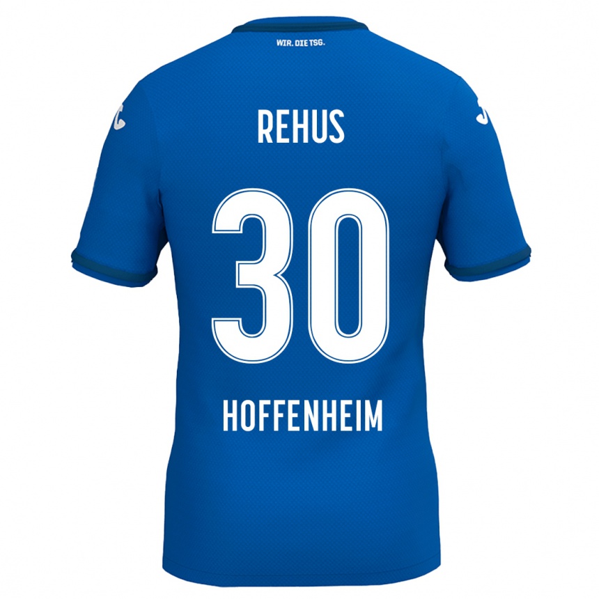 Niño Fútbol Camiseta Milan Rehus #30 Azul Real 1ª Equipación 2024/25 México