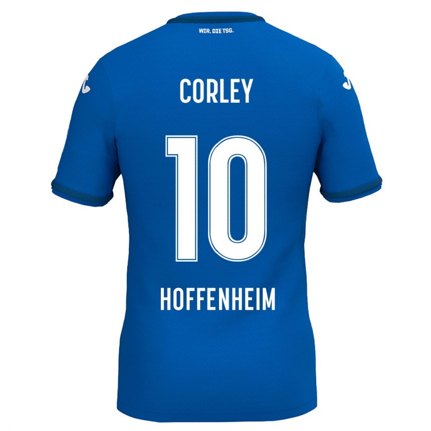 Niño Fútbol Camiseta Gia Corley #10 Azul Real 1ª Equipación 2024/25 México