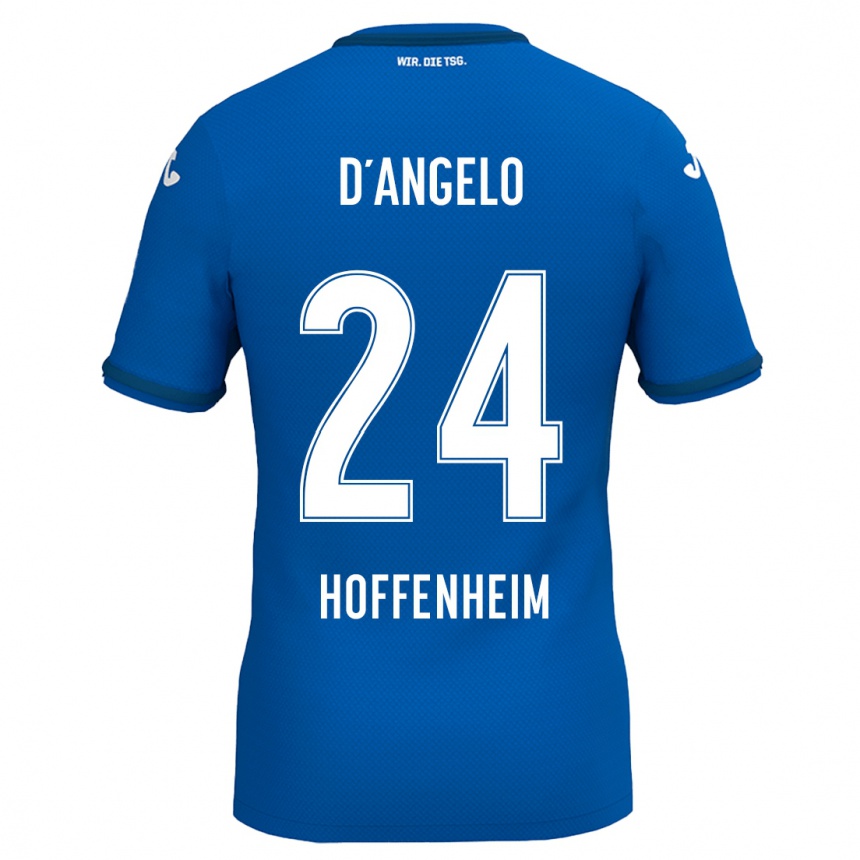 Niño Fútbol Camiseta Chiara D'angelo #24 Azul Real 1ª Equipación 2024/25 México