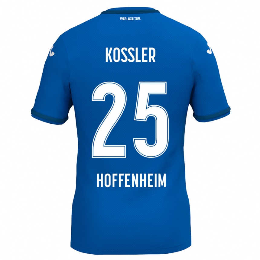 Niño Fútbol Camiseta Melissa Kössler #25 Azul Real 1ª Equipación 2024/25 México