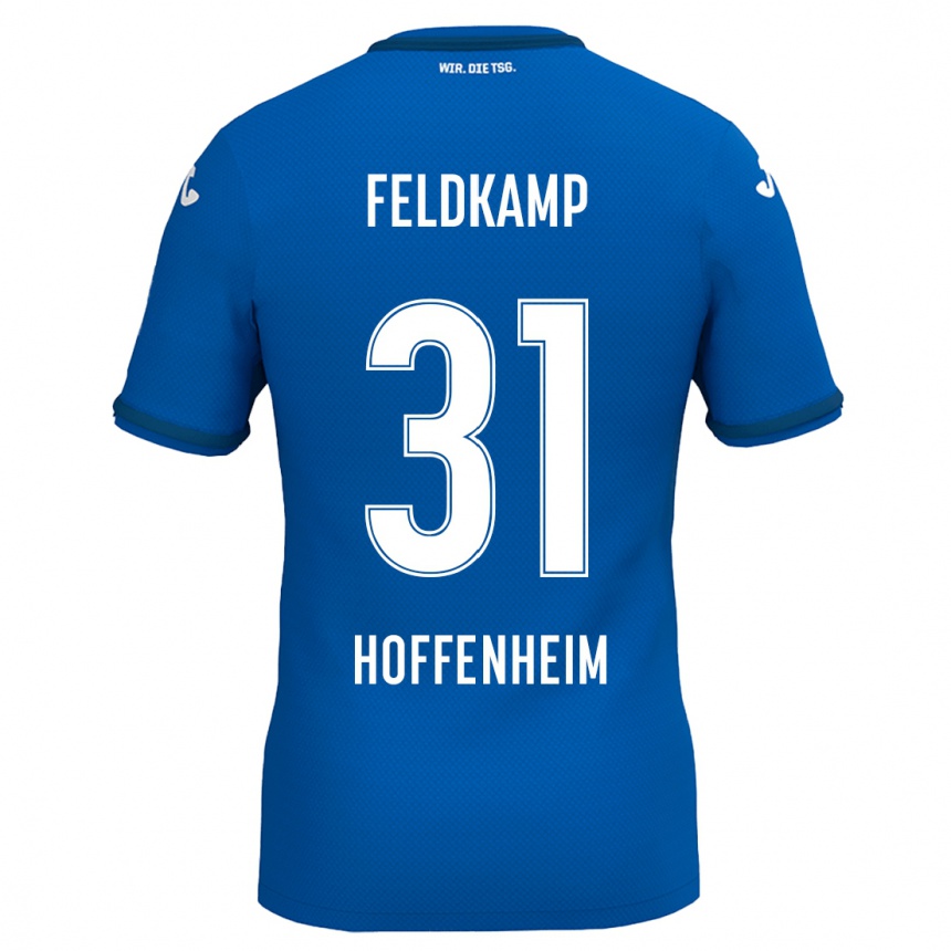 Niño Fútbol Camiseta Jana Feldkamp #31 Azul Real 1ª Equipación 2024/25 México