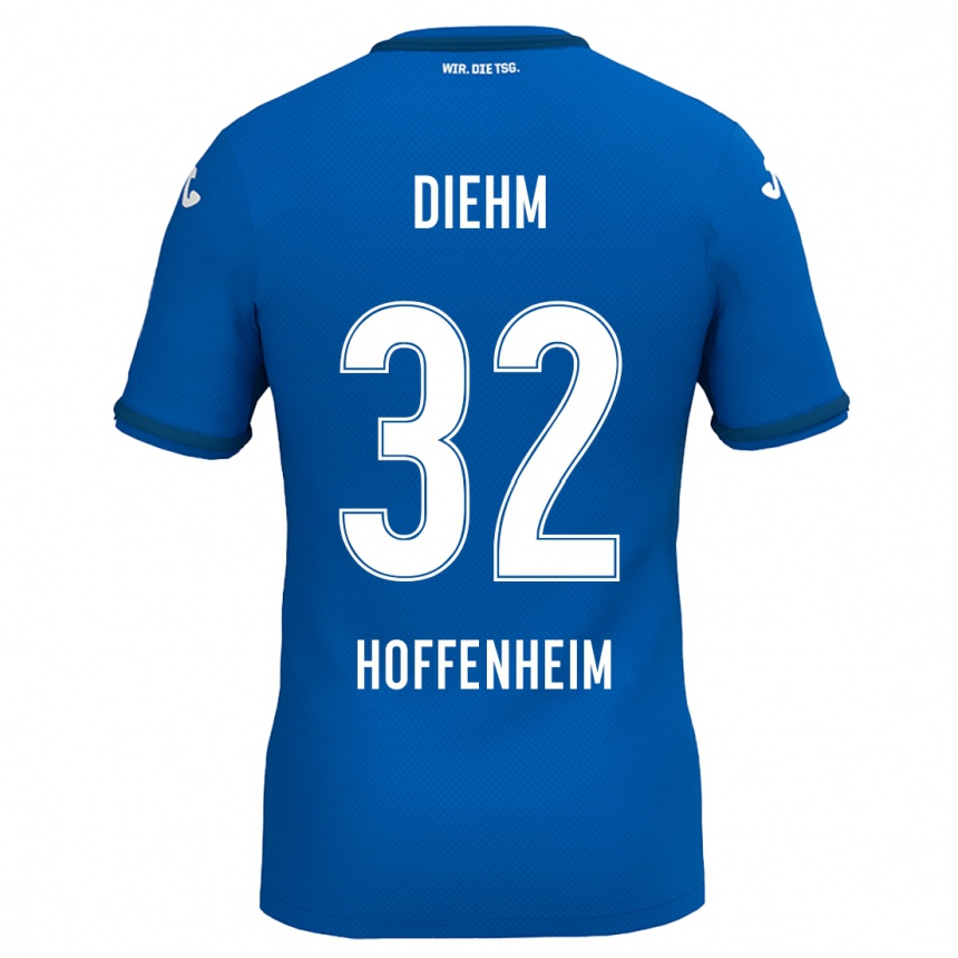 Niño Fútbol Camiseta Vanessa Diehm #32 Azul Real 1ª Equipación 2024/25 México