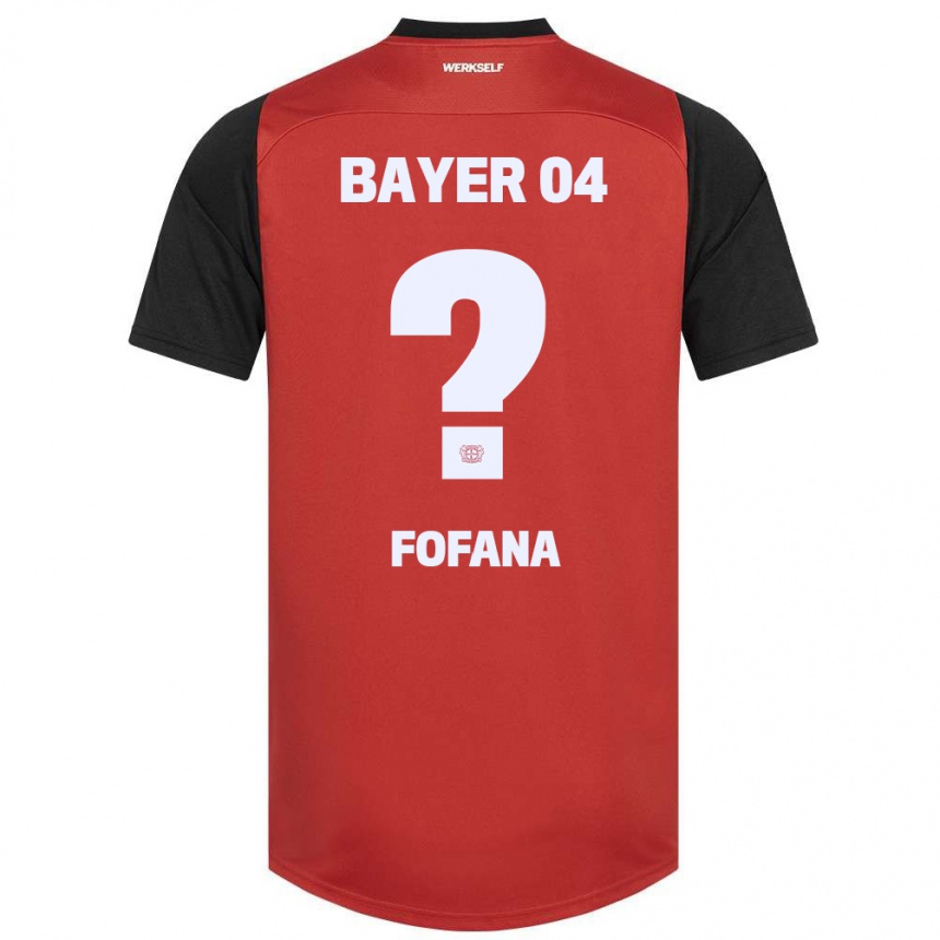 Niño Fútbol Camiseta Sadik Fofana #0 Rojo Negro 1ª Equipación 2024/25 México