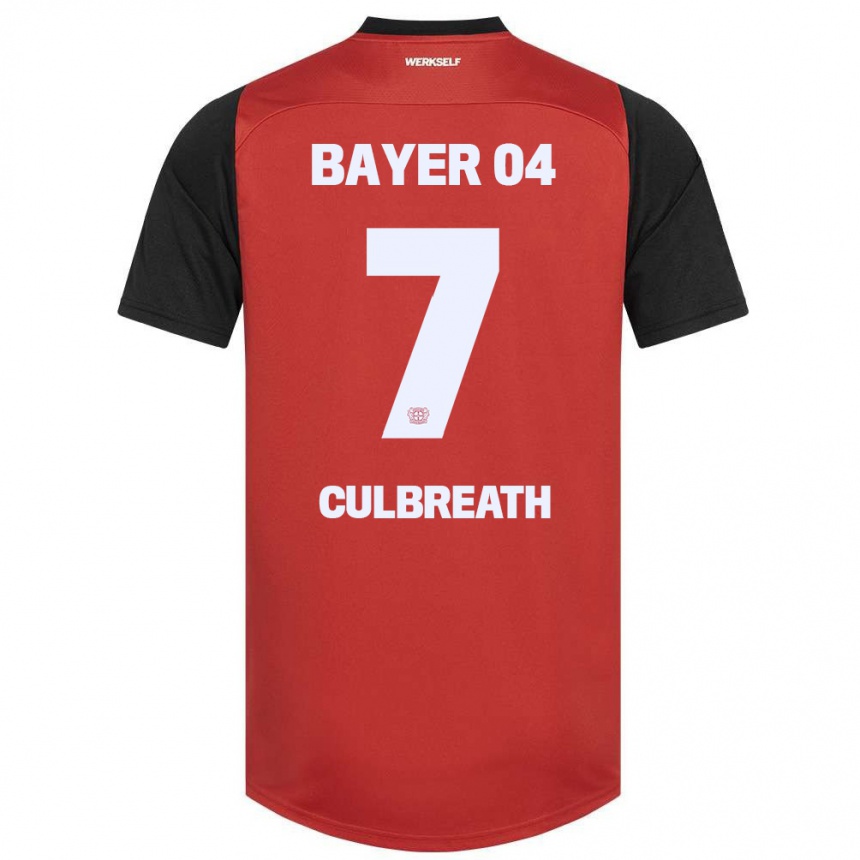 Niño Fútbol Camiseta Montrell Culbreath #7 Rojo Negro 1ª Equipación 2024/25 México