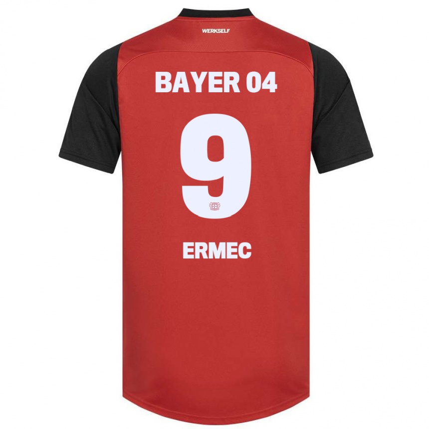 Niño Fútbol Camiseta Berkan Ermec #9 Rojo Negro 1ª Equipación 2024/25 México