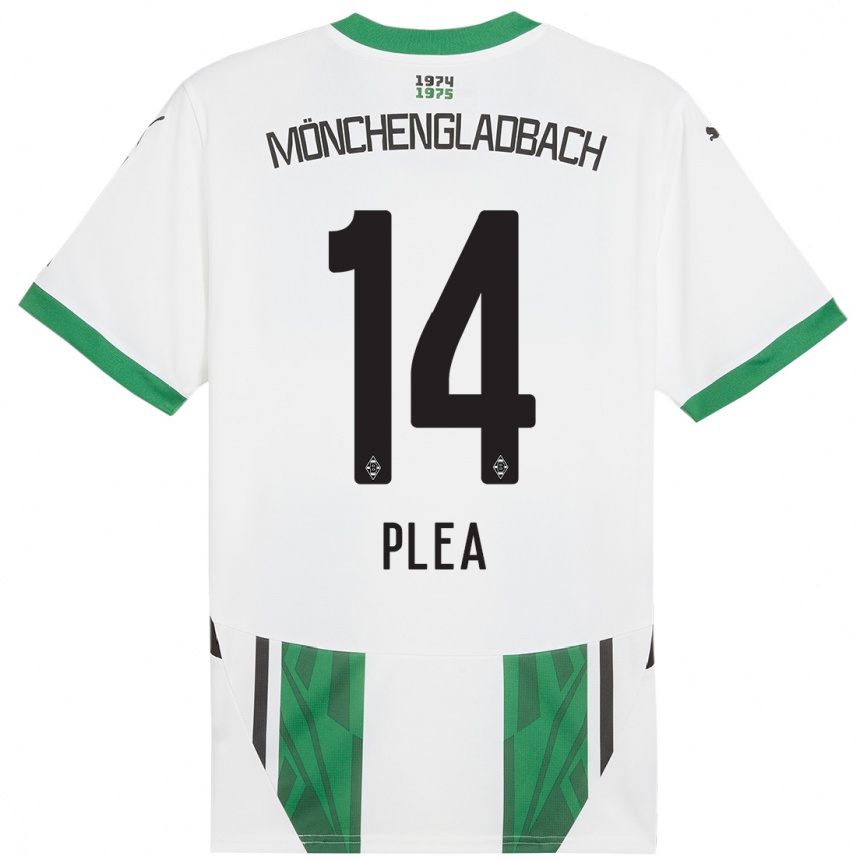 Niño Fútbol Camiseta Alassane Plea #14 Blanco Verde 1ª Equipación 2024/25 México